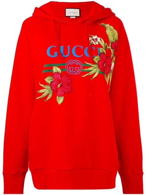 gucci flower hoodie